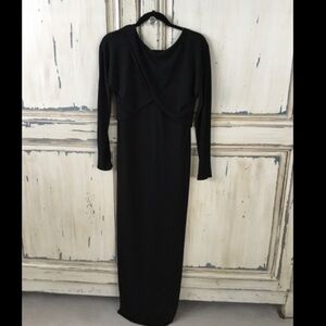 Zara backless long sleeve dress size 8